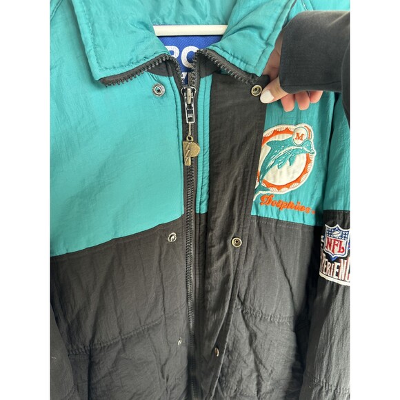 Vintage 1990s Miami Dolphins NFL  Winter Sports Jacket - Picture 7 of 16